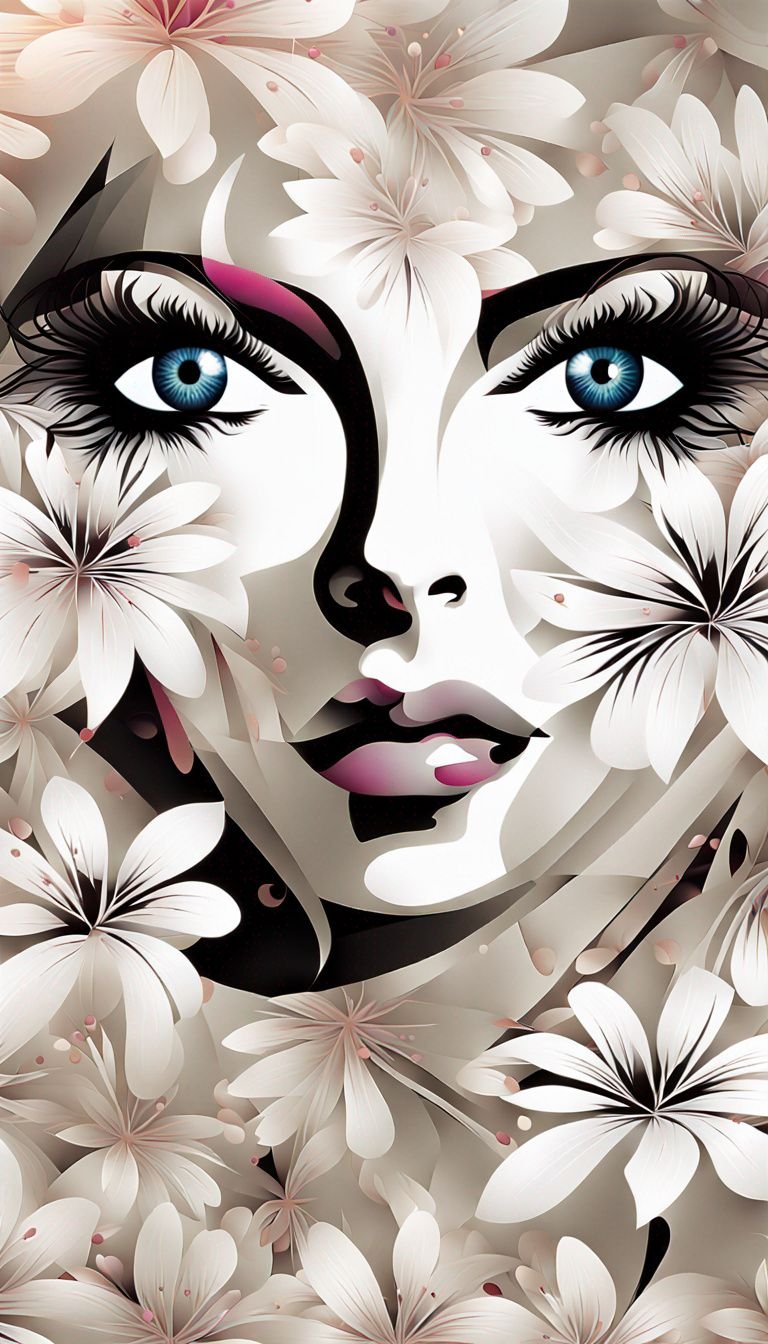 Face on Flowers