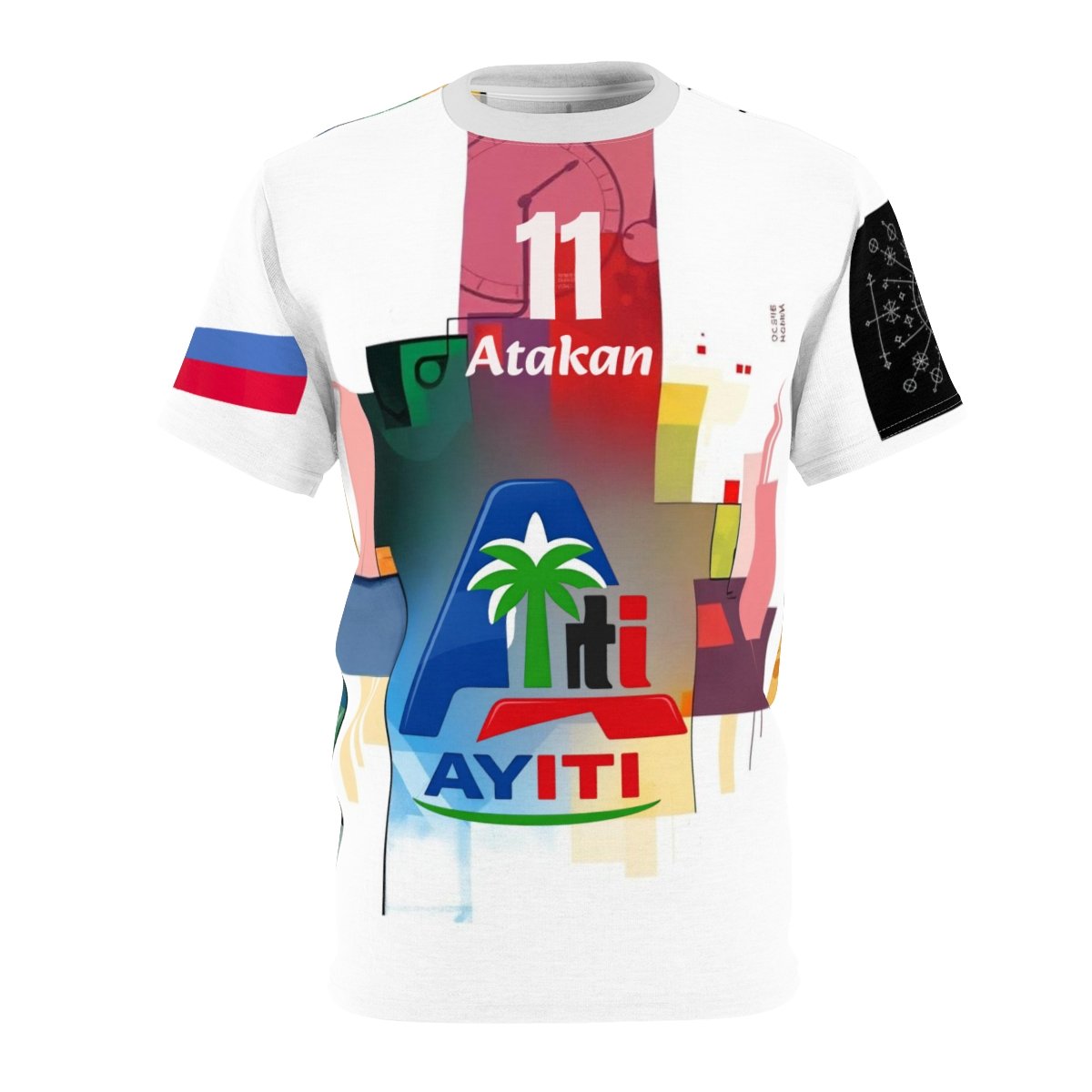 Atakan Ti Landeng 1974-2026 — Colorful Geometric Graphic Shirt